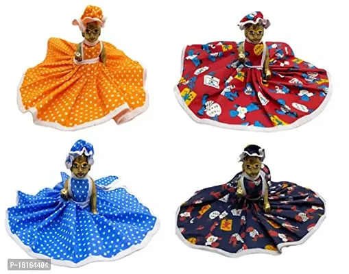 laddu Gopal Cotton Dress (Pack of 4) (Size = 5)