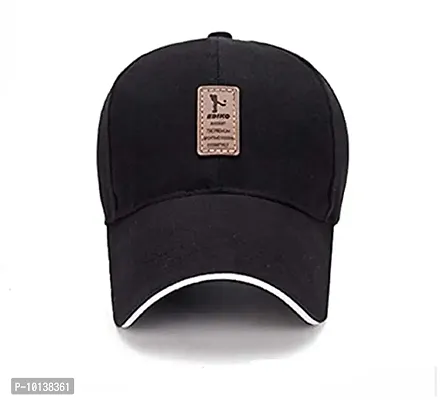 CHITRANSH ENTERPRISE Casual Sports Cotton Cap (Black)-thumb2