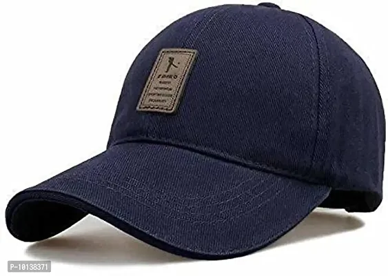 CHITRANSH ENTERPRISE Casual Sports Cotton Cap (Blue)-thumb0