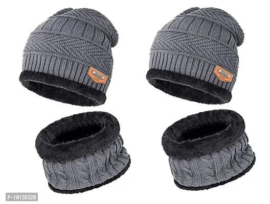 DESI CREED Winter Soft Beanie Cap Skull Cap for Men Women Winter Cap for Men Combo,Pack of 5