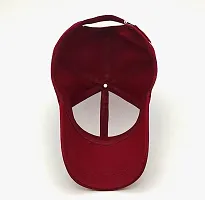 DESI CREED Casual Fancy Sports Cotton Cap for Boys & Girls (Red)-thumb3