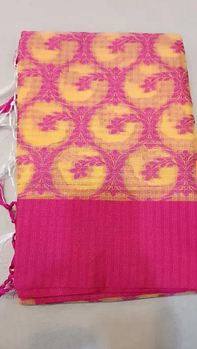 Elegant Cotton Silk Saree with Blouse piece 