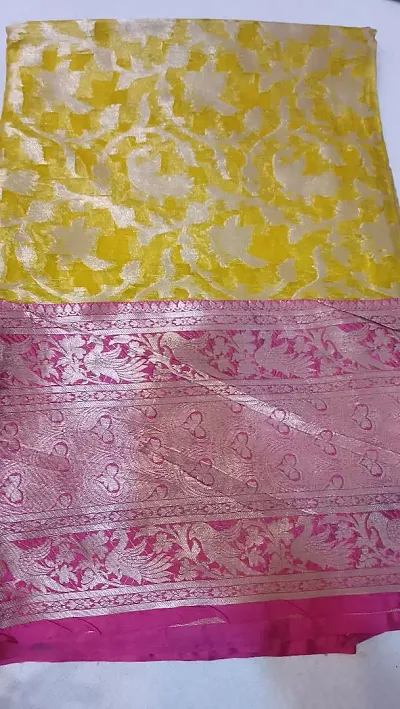 Attractive Art Silk Saree with Blouse piece 