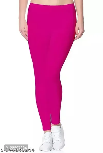 Premium lycra cotton solid leggings