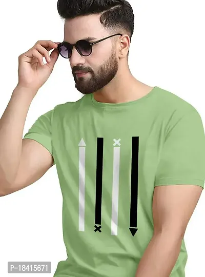 Stylish Multicoloured Cotton Printed Tees For Men-thumb0