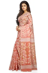 Trendy Cotton Handloom Jamdani Saree For Women-thumb1