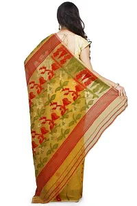 Elegant Soft Dhakai Cotton Silk Padma Pata Jamdani Sarees without Blouse For Women-thumb2