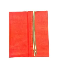 shyam handloom Men's 100% Cotton Dhoti Lungi (2.25 Meter) (Red)-thumb1