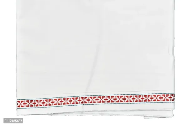 shyam handloom Men's Cotton Thorthu for Regular Use | Super Soft Towel Gamcha Bathroom  Multipurpse Use (33 x 88 inch) Red-thumb5