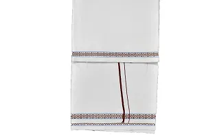 Shyam handloom Men's Cotton Thorthu for Regular Use | Super Soft Towel Gamcha Bathroom & Multipurpse Use (33 x 88 inch) brown-thumb1