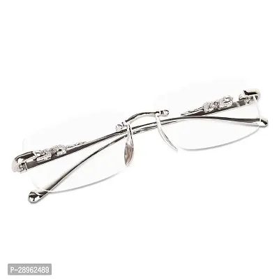 Stylish White Rectangle Sunglasses Metal For Women-thumb3