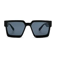 Stylish Black Oversized Sunglasses Plastic For Women-thumb3