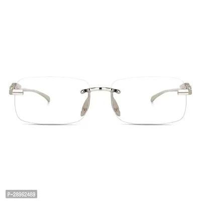 Stylish White Rectangle Sunglasses Metal For Women-thumb4