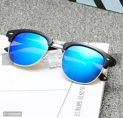 CLASSIC Tortoise Brown Half Frame Polarized Sunglasses Men Women Half  Rimless Mirrored Club Sun Glasses Master