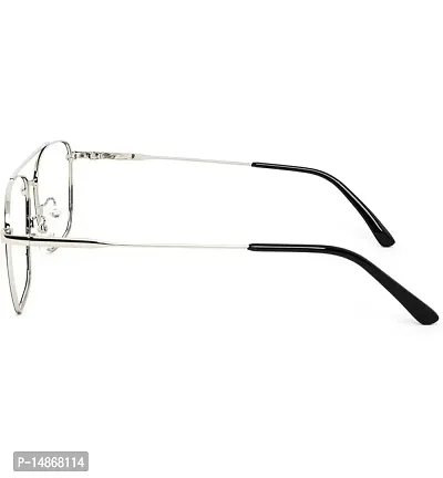 Blu-Cut  Anti Glare Computer Glasses Flexibility Rim Silver Colour Eyewear For Men  Women.-thumb2