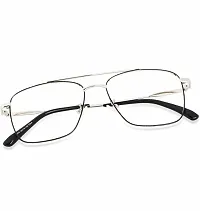 Blu-Cut  Anti Glare Computer Glasses Flexibility Rim Silver Colour Eyewear For Men  Women.-thumb4