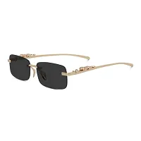 Mc Stan Rimless Men and Women's Sunglasses Retro Luxury Gold Metal Frameless Rectangle Leopard Arms Colored Lens Sun Glasses-thumb3