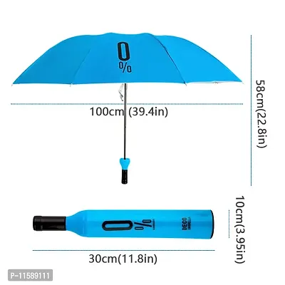 AADCART Folding Bottle Case Umbrella Lightweight Waterproof UV Protection Mini Compact Foldable Design Travel Umbrella with Waterproof and Compact Bottle for Monsoon and Summer-thumb2