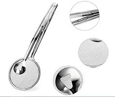 MARVELLA MART AADCART Stainless Steel Filter Spoon and Clip New Design Kitchen Fried Gadget Accessory-Silver-thumb3