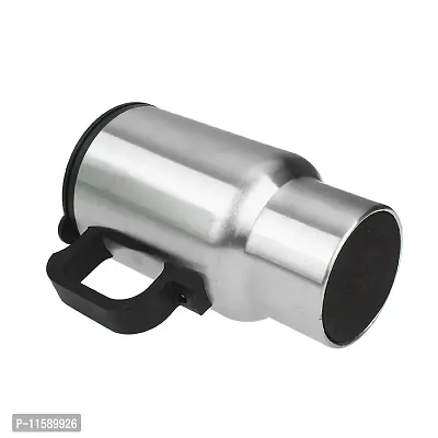 MARVELLA MART Car Charging Electric Kettle Stainless Steel Travel Coffee Mug Cup Heated Thermos 450Ml-thumb2