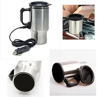 MARVELLA MART Car Charging Electric Kettle Stainless Steel Travel Coffee Mug Cup Heated Thermos 450Ml-thumb4