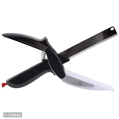 MARVELLA MART Original Clever Cutter - 2 in 1 Kitchen Knife with Spring Action