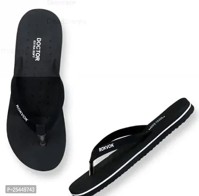 Elegant Black EVA Slippers For Women