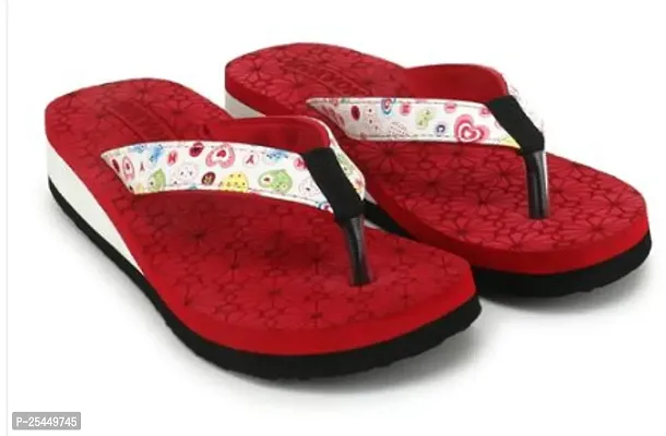 Elegant Red EVA Slippers For Women-thumb0