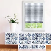 wallpaper sticker for furniture decoration blue floral(200 x 60 cm)-thumb3