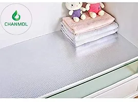 Kitchen Wallpaper Oil Proof  Waterproof, Self-Adhesive Wall Sticker for Kitchen Heat Resistant Aluminium Backsplash Wallpaper for Walls Cabinets  Drawers (60 * 200 cm) (Silver Stripe)-thumb3