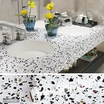 Marble Wallpaper Self-Adhesive Removable Countertop Contact Paper Waterproof Granite Peel and Stick Countertops for Kitchen Cabinet Furniture Home Decorative-thumb3