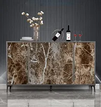 Brown Marble Contact Paper Vinyl Wrap Granite Wallpaper Peel and Stick Textured Marble Look Kitchen Waterproof Wall Sticker Adhesive-thumb1