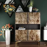 Brown Marble Contact Paper Vinyl Wrap Granite Wallpaper Peel and Stick Textured Marble Look Kitchen Waterproof Wall Sticker Adhesive-thumb3