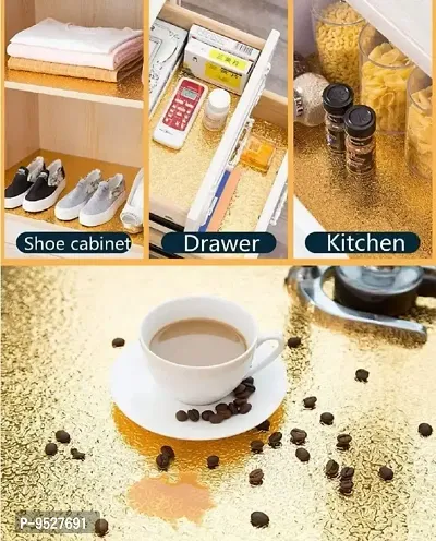 Golden Curly Self Adhesive Wallpaper for Kitchen Vinyl Wallpaper Oil Proof Wallpaper Waterproof and Heat Resistant-thumb4