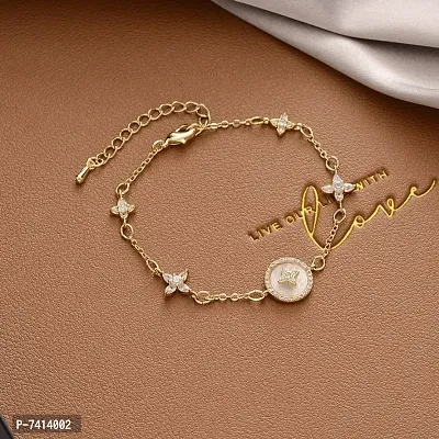 Diamond Studded Star Bracelet - White (Pack of 1)-thumb0