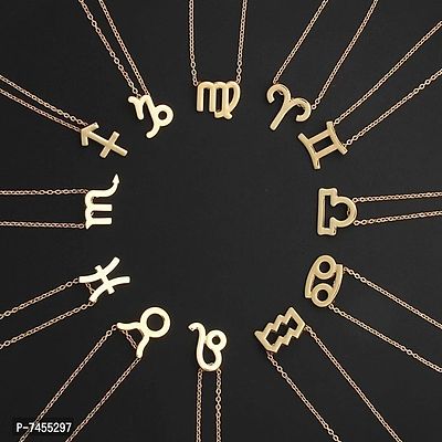 Cancer Zodiac Pendant - Gold ( Pack of 1)-thumb2