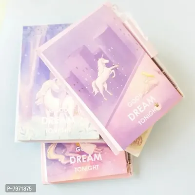 Unicorn Dream Memo Pad with Mini Pen - Purple ( Pack of 1)-thumb3