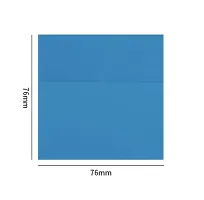 Transparent Sticky Notes Office Stationery Supplies - Square - Blue ( Pack of 1)-thumb3