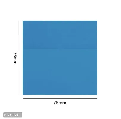 Transparent Sticky Notes Office Stationery Supplies - Square - Blue ( Pack of 1)-thumb4