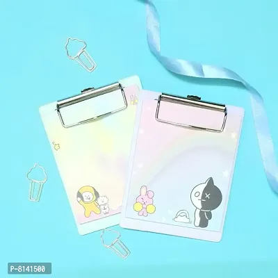 Mini Clipboard - Rainbow with Memo Sheets - Purple ( Pack of 1)-thumb3