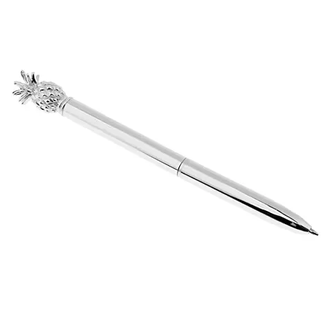 Luxury Pen - Elegant Pineapple - Silver ( Pack of 1)