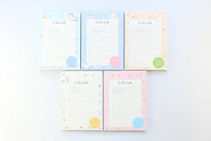 Unicorn A5 To Do List Memo Pad - Blue ( Pack of 1)-thumb4