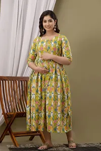 Beautiful Yellow Viscose Rayon Printed Kurta For Women-thumb2