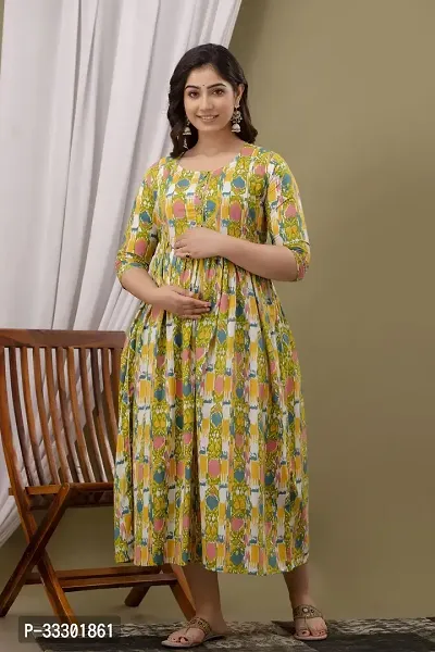 Beautiful Yellow Viscose Rayon Printed Kurta For Women-thumb3