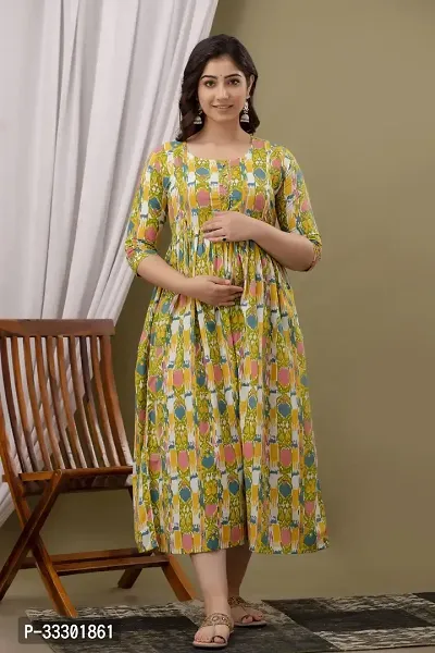 Beautiful Yellow Viscose Rayon Printed Kurta For Women-thumb4