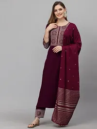 Classic Viscose Rayon Kurta, Bottom and Dupatta set-thumb4