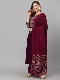 Classic Viscose Rayon Kurta, Bottom and Dupatta set-thumb2