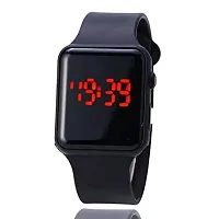 Digital Dial LED Display Smart Design Kids Watch Boys  Girls (Black)-thumb3