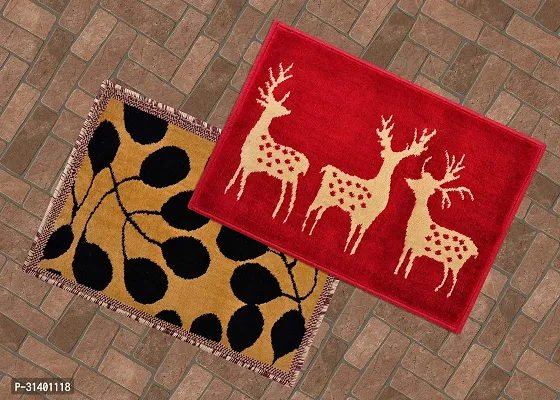 Stylish And Attractive Doormat In Tulip Quality Combo 2