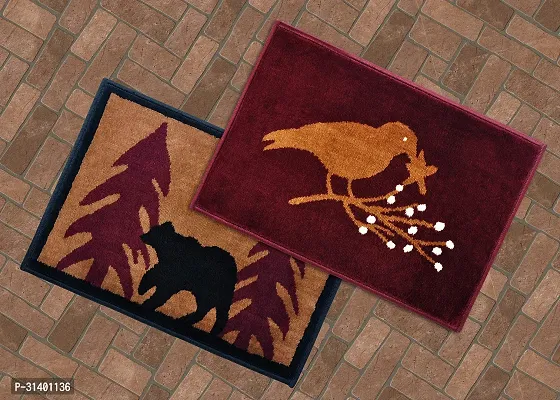 Stylish Doormat Attractive Doormat Tulip Quality Doormat Combo 2-thumb0